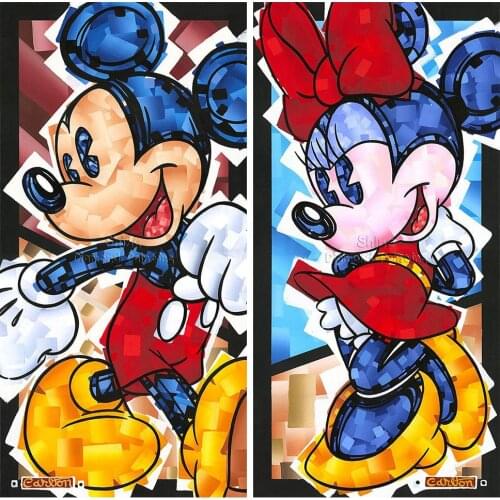 Disney Diamond Painting Full Square Round Mickey Minnie Christmas 5D DIY Gift Embroidery Cross Stitch Mosaic Kit Home Decor