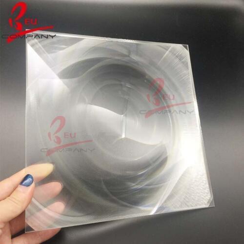 Factory Made 350*350mm Fresnel Lenses with Focal Length 370mm PMMA Solar Fresnel Lenses