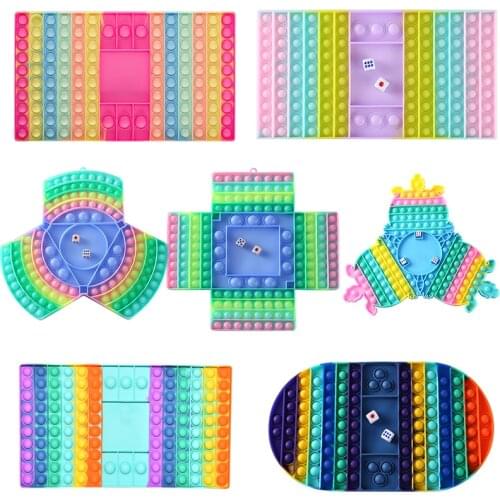 Fidget Toys Push Bubble Simple Dimmer Chess board Antistress Toys Pack Kawaii Squishy Relieve Autism Childrens Educational Toys