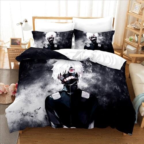 Anime Jujutsu Kaisen 3D Printed Bedding Set Japan Cartoon Manga Duvet Covers Pillowcases Comforter Bed Set Bedclothes (NO sheet)