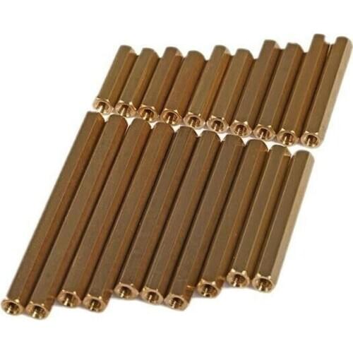 M3M4 double pass hexagonal copper column isolation stud chassis motherboard stud