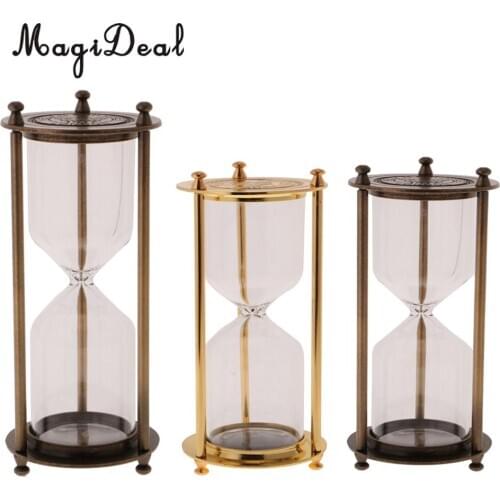 MagiDeal Portable Clear Sand Hour Glass Egg Kitchen Timer Shelf Display Kitchen Cooking Timer Kids Teeth Brushing Clock