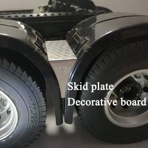 Metal Anti Slide Decorative Board for 1/14 Tamiya RC Truck Car SCANIA R470 R620 VOLVO ACTROS 3363 1851 AROCS MAN TGX 56323 Diy