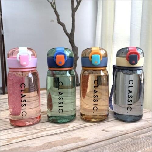 Multi-color Accompanying Cup Portable With Filter Fitness Exercise Handy Cup Student Children Buckle Plastic Cup Water Bottles