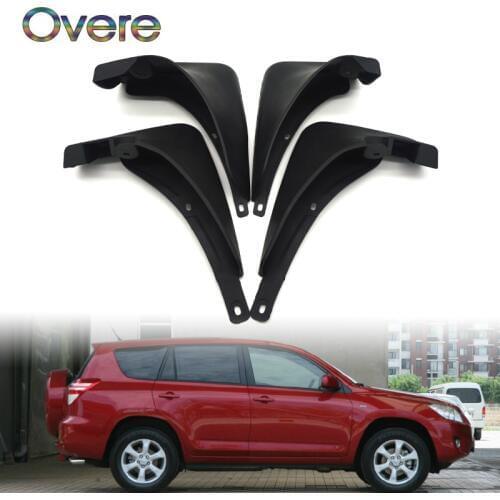 Overe Car Front Rear Mudguards For Toyota RAV4 No Flare 2006 2007 2008 2009 2010 2011 2012 Car-styling 1Set Mudflaps Accessories