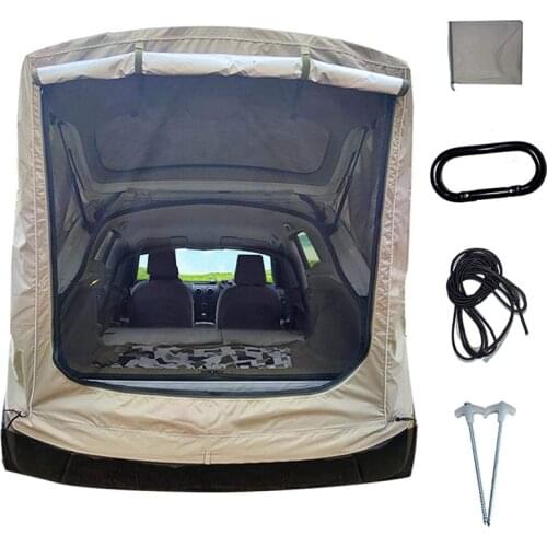 Car Trunk Tent SUV Universal Self-Driving Car Tail Extension Tent Outdoor Camping Rain and Sun Shade Awning Tent