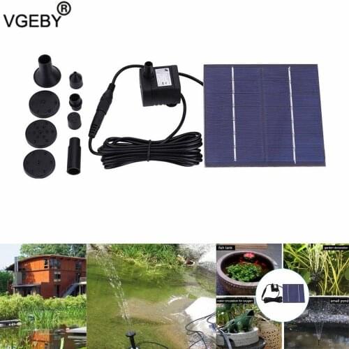Solar Power Floating Fountain Water Pump for Garden Pond Pool Fish Tank pvc Solar Landscape Fountain Pump Garden Outdoor