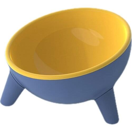 Raised Tilted Elevated Bowl Pet Cats Dogs Food Water Dish Backflow Prevention Feeding Dispenser