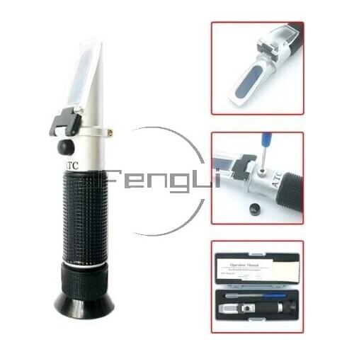 JFENGLI Refractometer For Salinity 0-28% Salt Water Aquarium Brine Marine, With ATC