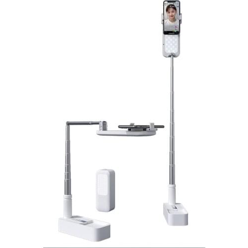 Live Stream Equipment Adjustable Light Color Phone Stand Cell Phone Holder Live Stands 360 Degree Height Adjustable Phone Stand