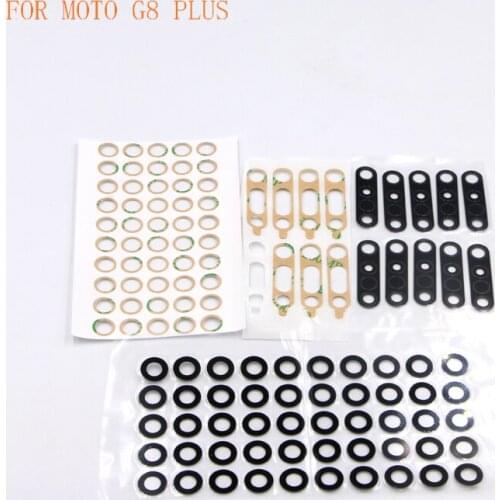 50PCS For Motorola G7 PLUS G8 POWER LITE G8 PLAY G8 PLUS G8 POWER ONE ACEION ONE MARCO Back Rear Camera Glass Lens With Ahesive