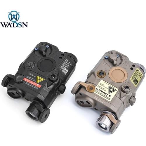 Tactical AN/PEQ15 Red Dot IR Laser 200 Lumens White Light LED Weapon Flashlight Airsoft Hunting Rifle Battery Case for 20mm Rail