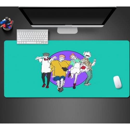 Japanese Cool Anime Mouse Pad Competition Washable Game Office Computer Keyboard Mouse Personality Creative Rubber Mats