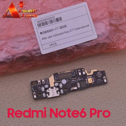 For Redmi Note 6 pro USB Charging Dock Port Connector Board With Microphone Mic