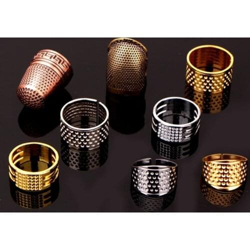 Sewing Thimble Finger Protector Finger Metal Shield Protector Pin Needles Sewing Quilting Craft Accessories Sewing Tools