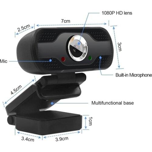 Hot Sale 1080P Webcam USB2.0 Computer Network Live Camera Network Camera Free Drive USB Cam FHD Camera With Mic Web Camera