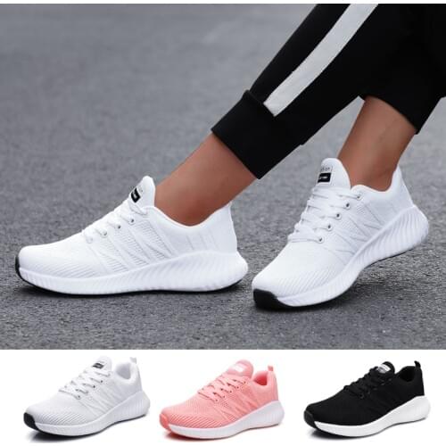 Women Running Shoe Breathable Mesh Sneakers Slip-on Outdoor Sport Shoes For Woman Fitness Training Comfort Gym Shoes Casual Shoe