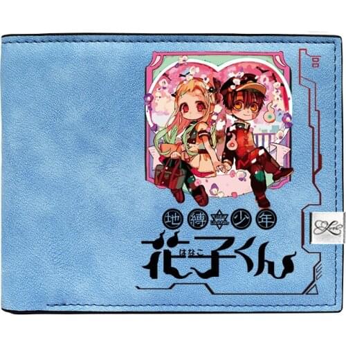 Toilet-Bound Hanako-kun Women Long Coin Purses Kawaii ID Card Holder Pu Leather Short Wallet Cartoon Money Bag Cute Phone Clutch