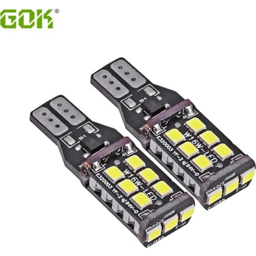 1PCS New Canbus 7.5w T10 T15 LED W16W t10 15SMD Car LED T10 15LED 2835 LED NO ERROR Back UP light rear Lamp white Car styling