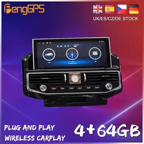 128G Android 10.0 Screen For Toyota Cruiser 2008 2009 2015 Car Multimedia Function Player GPS Radio Auto Stereo Video Head Unit