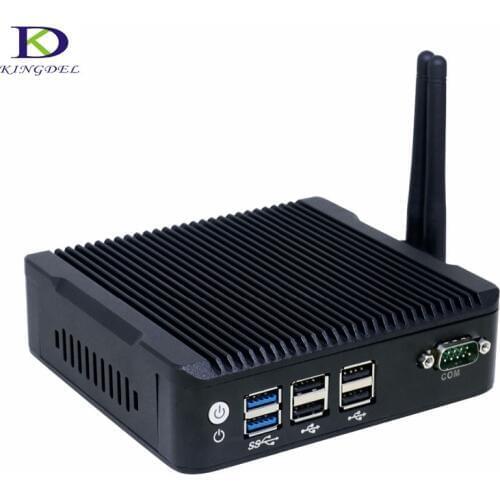 1COM Fanless Mini PC HTPC TV BOX windows 7 Celeron N3160 8G RAM 256G SSD Intel HD Graphics 400 Desktop Computer Nettop PC