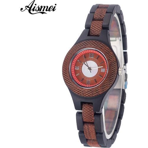 2018 Brand Luxury Small Women Wood Watch classical design female wooden Bracelet Watches Quartz Ladies gift Relogio Feminino