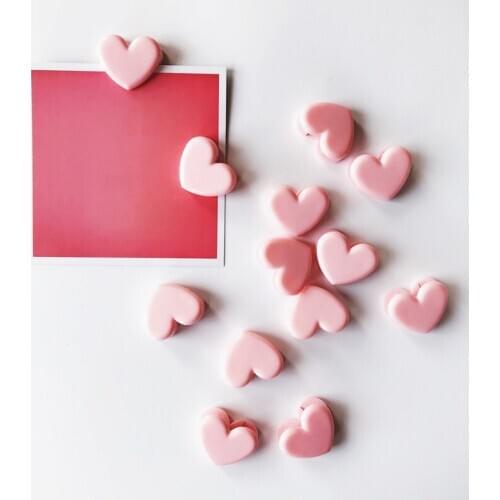 5 Pcs/lot Cute Pink Love Heart Paper Planner Clips Plastic Bookmark for Book Kawaii Stationery Novelty Office School Supplies