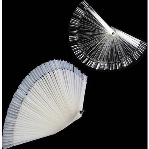 50 Pcs Durable DIY Artificial Fingernail Tip Nail Polish Board Finger Decor SK88