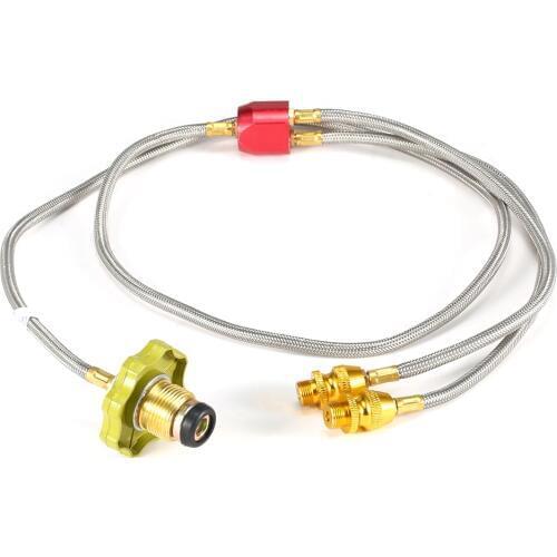 Adapter Hose Adapter Burner For Double Camping Stove Propane Adapter Hose For Outdoor Fishing Picnic