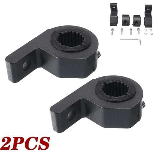2pcs Aluminum LED Work Light Bar Lamp Headlight Bracket Tube Clamp Mount Holder Stand For Off-road Vehicles Car Truck Boat Auto