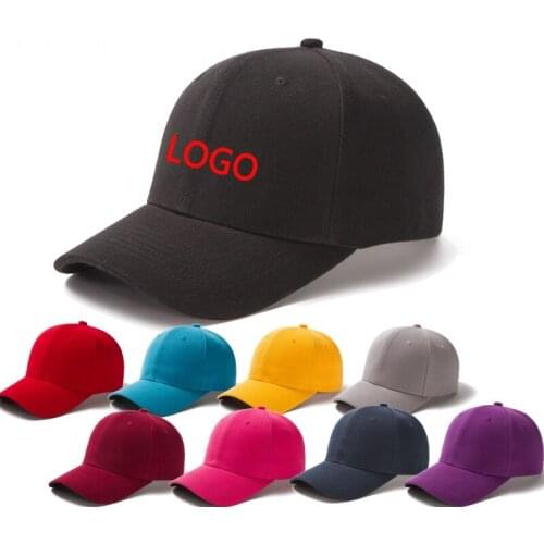 100% cotton baseball caps with your logo New custom Sport Leisure snapback hats Embroidered dad hat