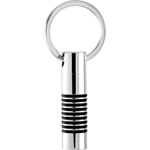 IJD2020 Stainless Steel Cylinder Pendant Cremation Urn Keychain Memorial Keepsake Ashes Jewelry+Free Fill Kits&Users Guide