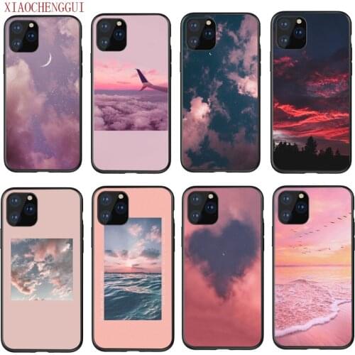 Sweet sky pink Cloud Great art printing aesthetic Phone Case for iphone SE 2020 11 pro XS MAX 8 7 6 6S Plus X 55S SE XR case