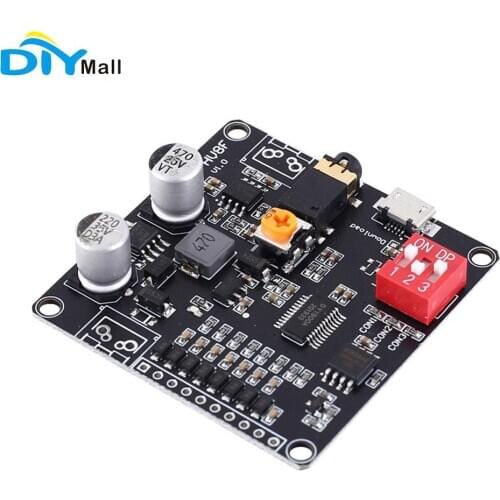 12V/24V DY-HV8F Voice Playback Module Trigger Serial Port Control Power Supply 10W/20W supporting Micro SD card MP3 music player