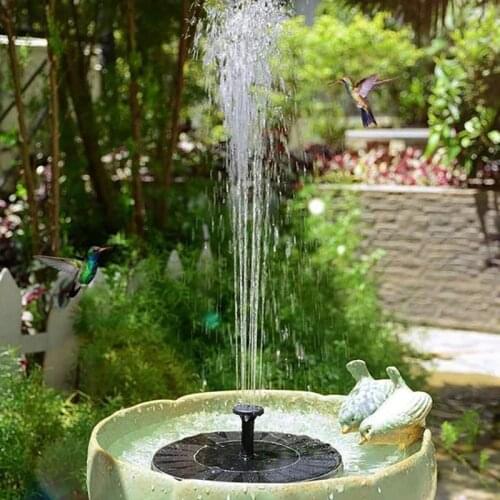 Joy-Enlife Mini Solar Powered Fountain Water Fountain Pool Pond Floating for Bird Bath Patio Landscape Outdoor Garden Decoration