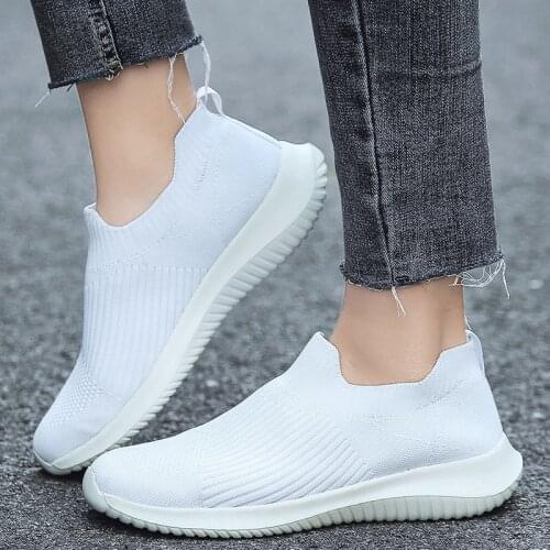 Women Vulcanized Shoes Slip On Socks Sneakers Women Shoes Womens Sneakers Mesh Casual Shoes Women Basket Femme Females Sneaker