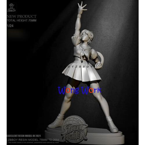 Wong Work Unpainted Resin H75mm 1/24 Unassembled Garage Kits GK Model Kit Figure TD-2654