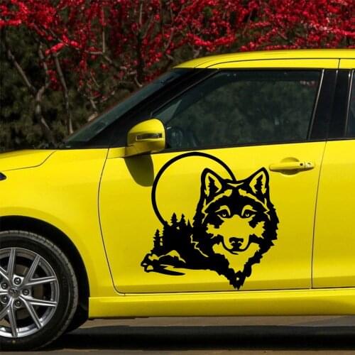 Newest Wolf head Stickers Ussr Vinyl Decal Decorate Sticker Waterproof Fashion Funny Car Styling Accessories