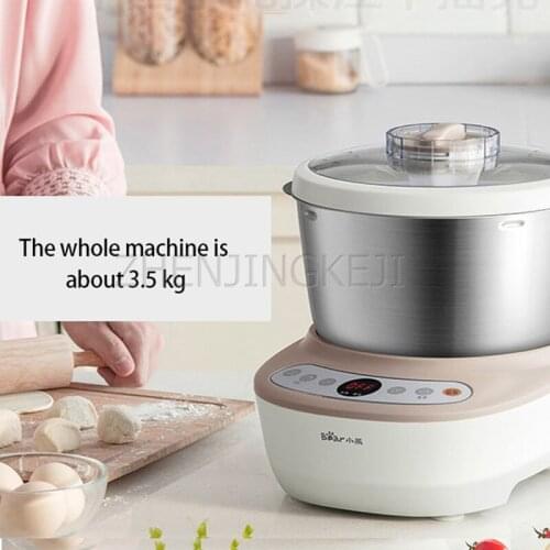 Mixer Desktop Intelligent Timing Fermentation Kneading Machine Electric Stainless Steel Home Kitchen Appliances 5L 220V