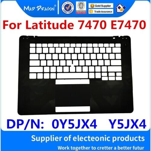 NEW original Laptop Palmrest For Dell Latitude 7470 E7470 C shell Keyboard cover black US layout AP1DL000550 DP/N: 0Y5JX4 Y5JX4