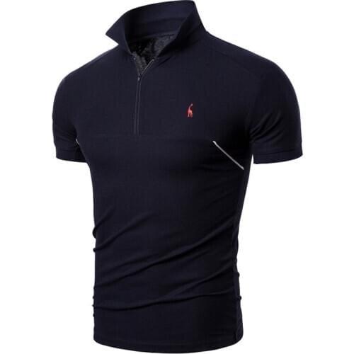 2020 New Summer POLO High-quality Cotton Polo Shirt Mens Short-sleeved Solid Color Slim Sports Short-sleeved Men Shirt Tshirt