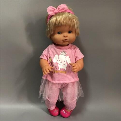 New Pattern Three Piece Pink Elephant Set Fit 42cm Nenuco Doll Nenuco y su Hermanita And 43cm Baby Doll Clothes Accessories