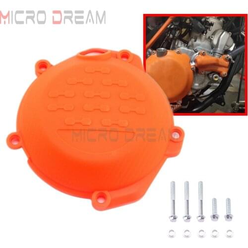 Orange ABS Motorcycle Clutch Cover Guard Protector Protection for EXC-F SX-F XC-F 250 350 FC FX FE Motocross Enduro RC4 R 2020