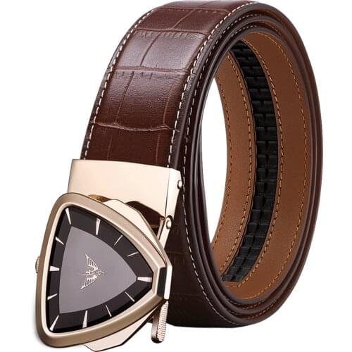 Williampolo Male Belt New Designer Mens Belts Luxury Fashion Belt Luxury Brand for Men High Quality Automatic Buckle #19688-90P