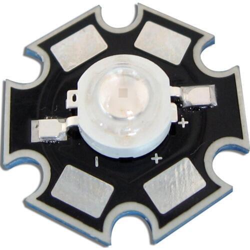10pcs Moding LG 45mil 3W UV Ultraviolet 365nm 3.4V 700mA LED Light Parts With 20mm Star Base