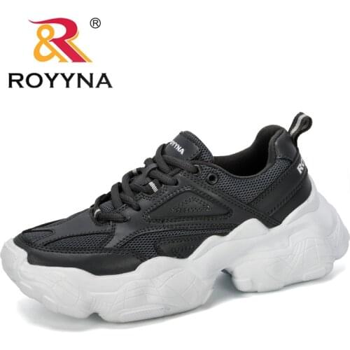 ROYYNA 2019 New Designer Mesh Tenis Fashion Casual Shoes Woman Comfortable Breathable Flats Female Platform Chaussure Femme Shoe