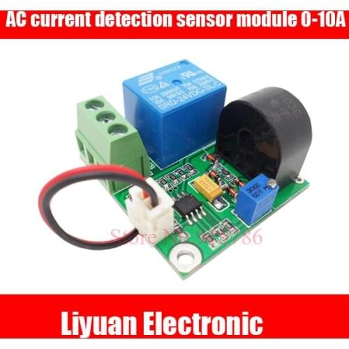 1pcs AC current detection sensor module 0-10A switch output sensor module 5V 12V 24V free shipping