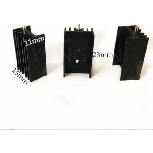 10PCS TO-220 dedicated heatsink/ Heat sink/Aluminum heatsink15*11-23MM Transistor heat sink/to-220 HEATSINK