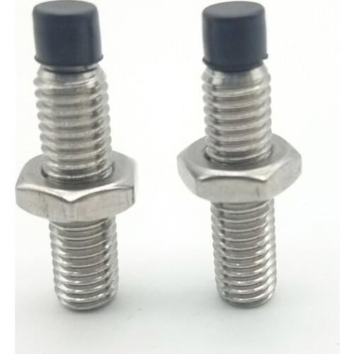 2pcs M12 stainless steel Allen straight rod type polyurethane head stop grups screw hex socket buffer grup bolt 30mm-70mm long