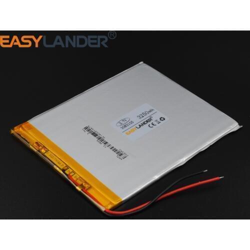 3x83x105mm 3.7V 3250mAh Rechargeable li-Polymer Li-ion Battery For Bluetooth Notebook Tablet PC electronics safety lamp 3083105